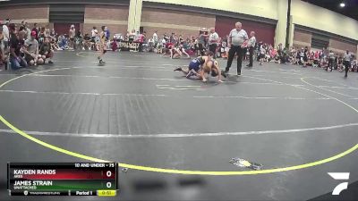 75 lbs Quarterfinal - Kayden Rands, Ares vs James Strain, Unattached