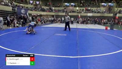 125 lbs Quarterfinal - Tyler Paulson, LAW - Lacrosse Area Wrestlers vs Corey Smithingell, Escanaba Youth Wrestling Club