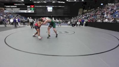 285 lbs Cons. Round 2 - Jose Vargas, Emporia vs Kimbal Sweeney, DeSoto HS