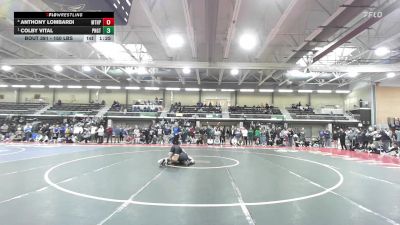 150 lbs Semifinal - Anthony Lombardi, Mt. Hope vs Colby Vital, Ponaganset