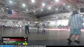 58 lbs Round 1 (4 Team) - Piper Fry, Michigan Revolution Blue vs Gracie Thompson, Youtube Wrestlers