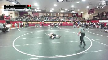 113 lbs Semifinal - John Behm, Shelley vs Cole Jensen, Rocky Mountain
