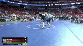 1A-285 lbs Champ. Round 2 - Aiden Salow, Maquoketa Valley vs Cody Koepke, Denver