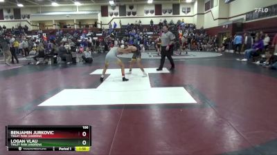 106 lbs Cons. Round 1 - Logan Vlau, Tinley Park (Andrew) vs Benjamin Jurkovic, Tinley Park (Andrew)