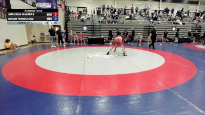 126 lbs Consi Of 4 - Greyson Masters, Morris Fitness Wrestling Club vs Ethan Fernandez, Newnan High School Wrestling