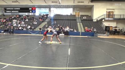 110 lbs Semifinal - Adriana Gomez, Colorado Mesa University vs Emily Mendez, William Jewell College