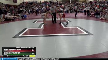 J-12 lbs Quarterfinal - Preston Shindelar, Indee Mat Club vs Landon Fuurtner, LMWC