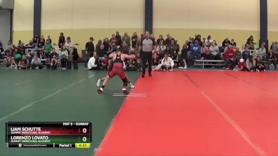 85 lbs Cons. Round 4 - Liam Schutte, Summit Wrestling Academy vs Lorenzo Lovato, Summit Wrestling Academy