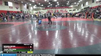 40 lbs Quarterfinal - Bowen Meyer, Animal Squad vs Thor Collison, Becker Bulldogs