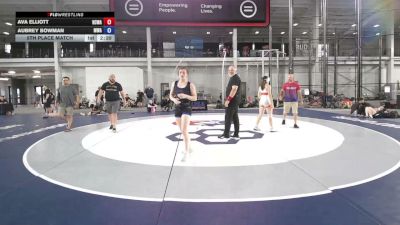 115 lbs 5th Place Match - Ava Elliott, Red Cobra Wrestling Academy vs Aubrey Bowman, Michigan Wrestling Academy