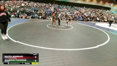 125 lbs Champ. Round 1 - Shaheerah Muhammad, Fernley vs Nautica Rodriguez, Centennial/Corona