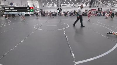 100 lbs Round 6 (10 Team) - Tristian Travis, Iron Horse White vs Gavin Rush, Outlaws MS