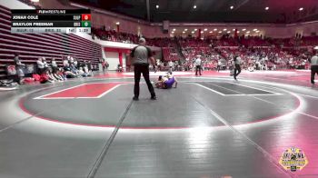 132 lbs Quarterfinals (8 Team) - Jonah Cole, SULPHUR vs Braylon Freeman, BRISTOW