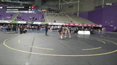 145 lbs Semis (4 Team) - Grace Cooper, Evergreen State vs Bridgette Sotomayor, Doane