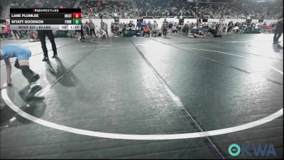 64 lbs Quarterfinal - Lane Plumlee, Mustang Bronco Wrestling Club vs Wyatt Goodson, Powerhouse