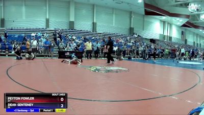 106 lbs Cons. Round 3 - Peyton Fowler, KY vs Dean Senteney, IN