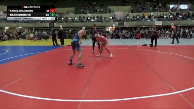 130 lbs Quarterfinal - Kasin Noordyk, Ringers Wrestling vs Chase Brueggen, SHED Wrestling