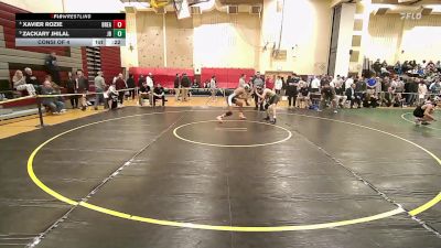 120 lbs Consi Of 4 - Xavier Rozie, Bristol Eastern vs Zackary Jhilal, Joel Barlow