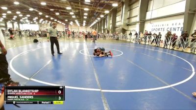 68 lbs Rd# 8- 12:30pm Saturday Final Pool - Miguel Sanders, Maryland BLACK vs Dylan Blanketship, Ranger Wrestling Club