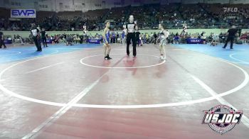 65 lbs Quarterfinal - Hanna Lollis, Cowboy Wrestling Club vs Myrakle Stark, Newkirk Takedown Club