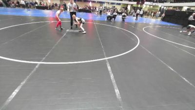 Boys 3rd-4th Grade - 77 Cons. Semis - Harrison Swihart, Team Porcelli Wrestling vs Collin Roeber, Siouxland Wrestling Academy