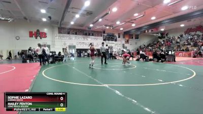 120 lbs Cons. Round 4 - Hailey Fenton, Long Beach Wilson vs Sophie Lazaro, Garden Grove