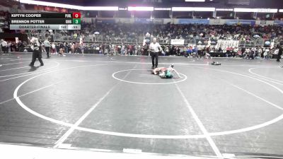 52 lbs Quarterfinal - Kiptyn Cooper, Purler vs Brennon Potter, King Select Wr Ac