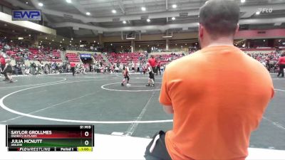 35-40 lbs Quarterfinal - Saylor Grollmes, Ogden`s Outlaws vs Julia McNutt, Abilene