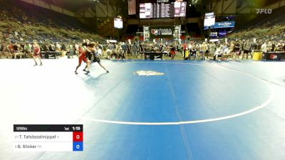 126 lbs Rnd Of 32 - Talon Tahdooahnippah, OK vs Brady Slicker, PA