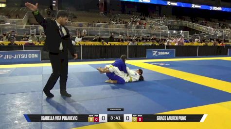 Grace Lauren Puno vs Isabella Vita Polakevic 2025 Pan Kids Jiu-Jitsu IBJJF Championship