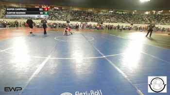150 lbs Consi Of 32 #2 - Roper Campbell, Collinsville Junior High vs Carter Madsen, Vian