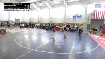 190 lbs Quarterfinal - Andrew Jenson, American Fork vs McCallister Crowley, Union