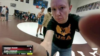 122-127 lbs Round 2 - Yessenia Teague, Unattached vs Isabel Kuegeler, Riverton USA Wrestling
