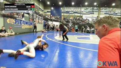 67 lbs Rr Rnd 1 - Kapri Bruens, Carl Albert vs Alivia Williams, Standfast
