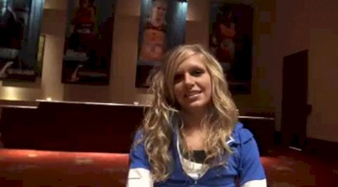 Lisa Koll before the 2010 Bowerman Award