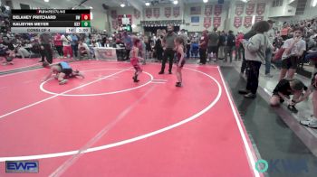 52-57 lbs Consi Of 4 - Delaney Pritchard, Bristow Wrestling vs Kalisynn Meyer, ICEFIGHTER U