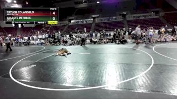 W-124 lbs Round 1 (16 Team) - Celeste Detoles, Utah vs Taylor Colangelo, Arizona