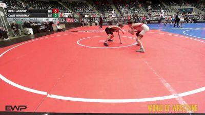 108 lbs Consi Of 8 #2 - Beau Abbott, Roundtree Wrestling Academy vs Cale Wimberly, Beebe Trained Wrestling