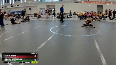 80 lbs Round 5 (6 Team) - Yusuf Mirza, Florida Scorpions vs Gideon Batchelor, Misfits United