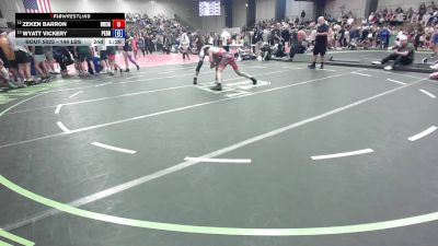 144 lbs Consi Of 8 #1 - Zeken Barron, Bremen Takedown Club vs Wyatt Vickery, Pedraza Wrestling