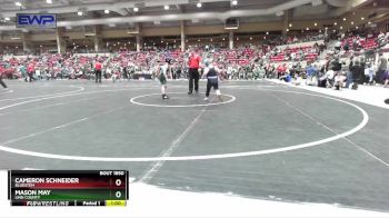 80 lbs Quarterfinal - Cameron Schneider, Bluestem vs Mason May, Linn County