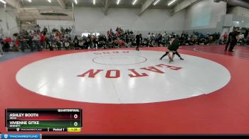 140 lbs Quarterfinal - Ashley Booth, Mead vs Vivienne Gitke, Bennett