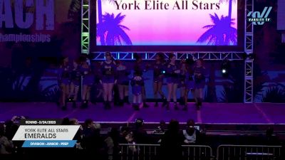 York Elite All Stars - Emeralds [2023 L1.1 Junior - PREP 3/24/2023] 2023 ACDA Reach the Beach Grand Nationals - DI/DII