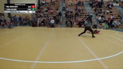 55 lbs 1st Place Match - Luna Kilker, NO LIMIT Wrestling Club vs Mia Mercado, NO LIMIT Wrestling Club