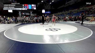 132 lbs Cons. Rd Of 64 - Logan Refsnider, MN vs Diesel Knudsen, UT