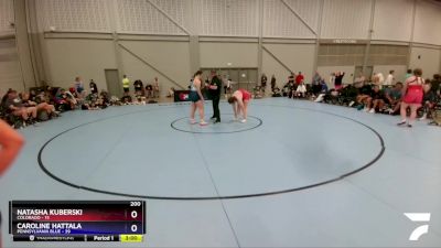 200 lbs Round 1 (8 Team) - Natasha Kuberski, Colorado vs Caroline Hattala, Pennsylvania Blue