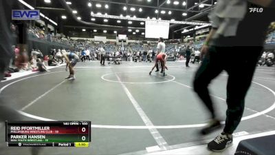 100 lbs Round 4 - Reid Pfortmiller, Phillipsburg Wrestling Club vs Parker Hansen, Nixa Youth Wrestling