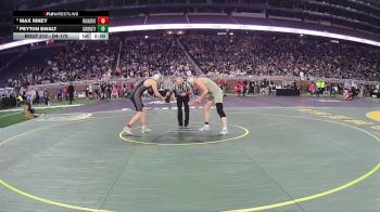 D4-175 lbs Quarterfinal - Max Riney, Riverview Gabriel Richard vs Peyton Ewalt, Carson City-Crystal