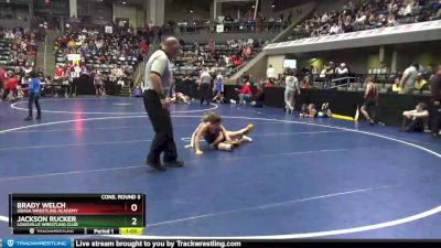 80 lbs Cons. Round 3 - Brady Welch, Ubasa Wrestling Academy vs Jackson Rucker, Louisville Wrestling Club