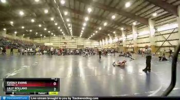 55 lbs Round 4 (6 Team) - Everly Evans, Oregon vs Lilly Rollans, Gold Rush